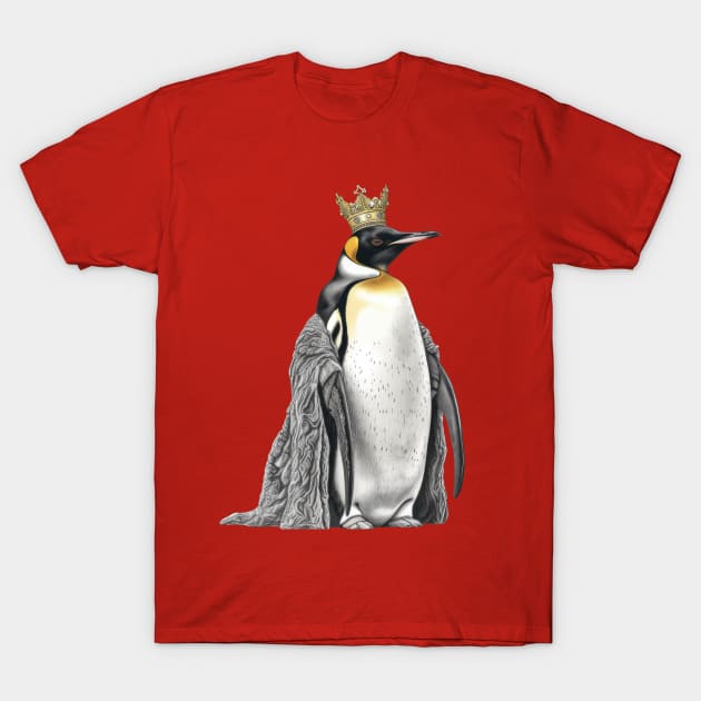 His Imperial Majesty, Emperor Penguin T-Shirt by MerlinArt